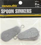 Danielson Sinker Spoon 3 Per Pack 3 Ounce - Great Fishing Sinker, High Quality