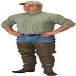 Seamar Rubber Hip Wader Size 8 - Adjustable Knee Harness, Belt Loops