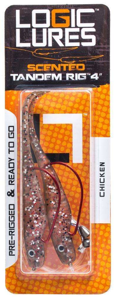 Logic Lures Chicken Tandem Rig - Realistic Swimming Action/Realistic 3D ...