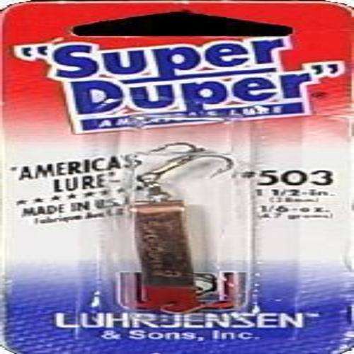 Luhr Jensen Copper Red Head Super Duper Lure 1.5'' - Fishing  Hook/Casting/Trolling at Outdoor Shopping