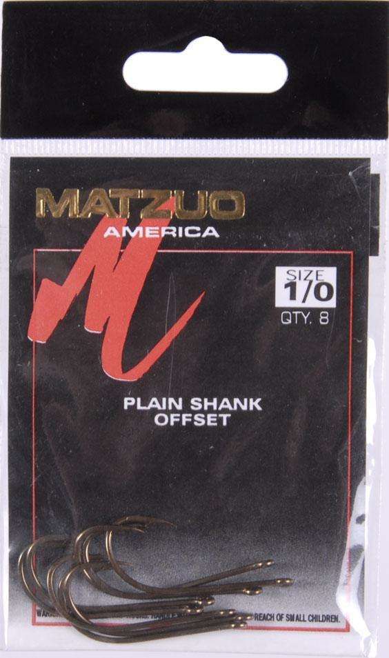 10 per package Matzuo Plain Shank Bronze Offset Straight Eye-Size 8-7 Packages 