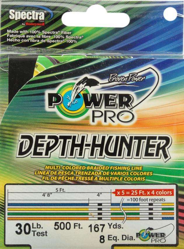 Power Pro Depth-Hunter Metered Fishing Line 30 Pound Test 500