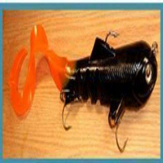 Tackle Industries Black/Orange Super D Swimbait 5 Ounce - Ideal
