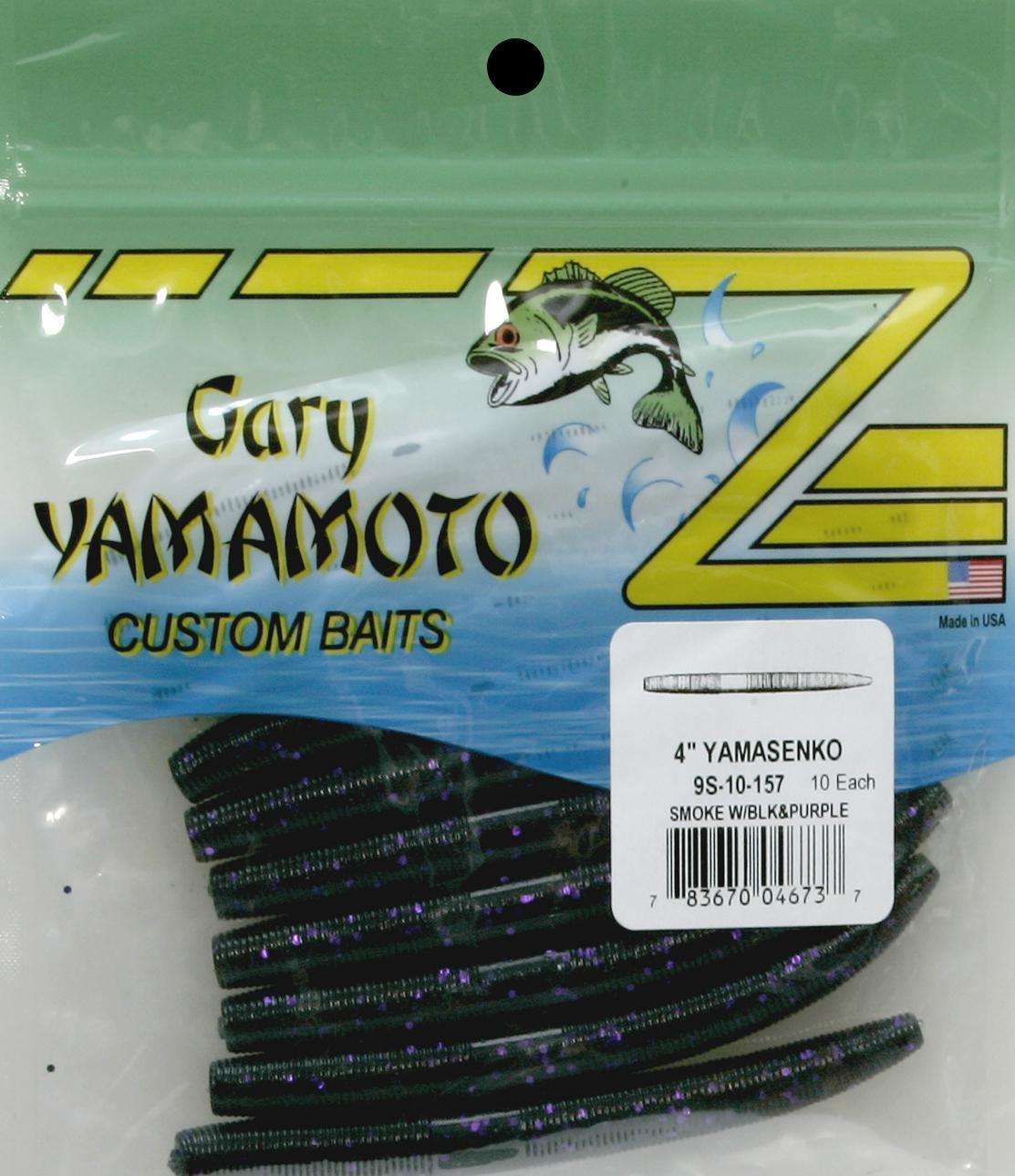 Yamamoto Smoke Black Purple Senko Worm Bait 4'' - Body Drives Fishes Mad at  Outdoor Shopping