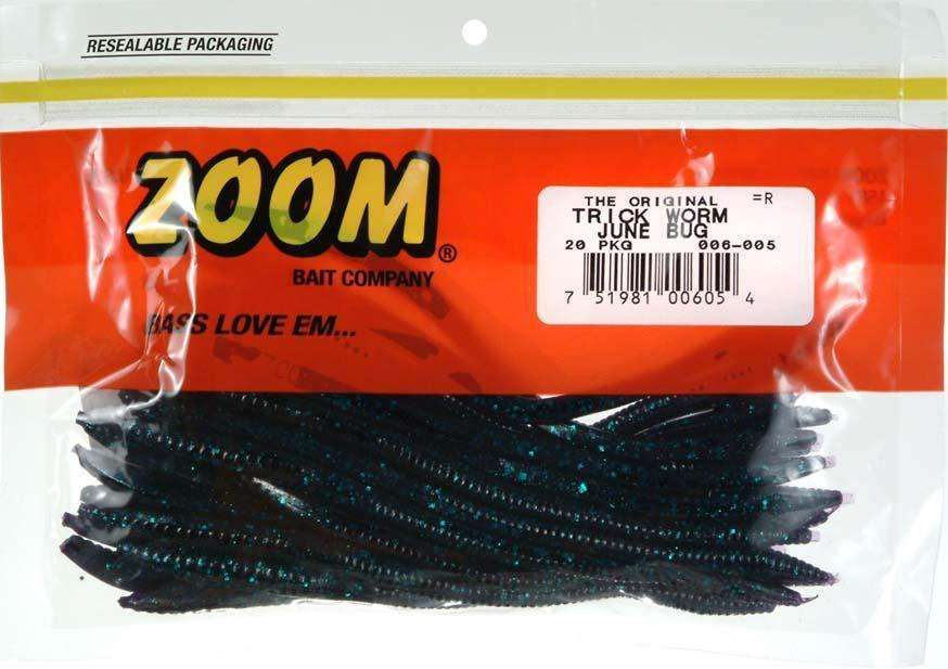 Zoom June Bug Trick Worm Bait 20 Pack - Effective Way To Catch
