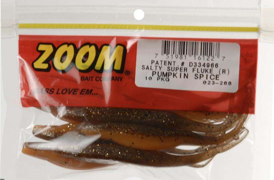 Zoom Bait Salty Super Fluke Bait Tennessee Shad 10 Per Pack High