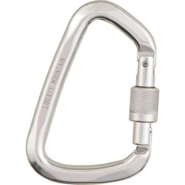 30KN ALUMINUM CARABINER STEEL SCREW LOCKING D SHAPE 6700Lb FOR CLIMBING HIKE CE