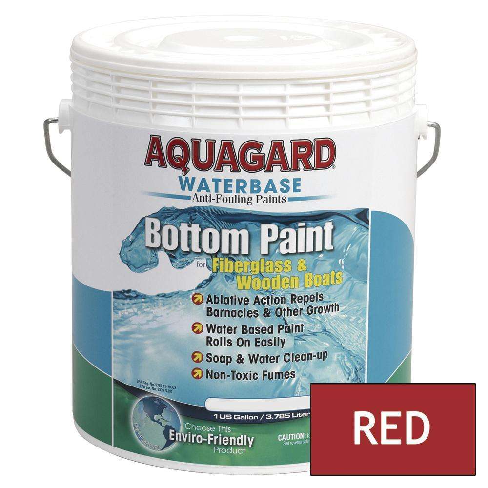 Aquagard Red Waterbased AntiFouling Bottom Paint 1 Gallon Fast
