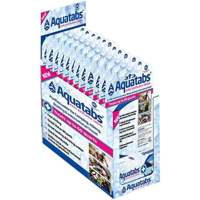Aquatabs Water Purification Tablets 30 Pack Camping, Hiking, Boating