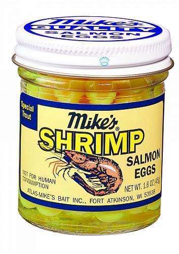Atlas Mike's Yellow Shrimp Salmon Eggs Fish Bait - Trout Favorite, 1.6  Ounce
