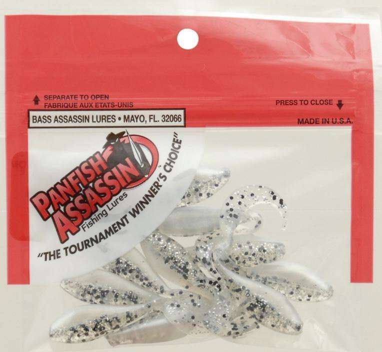 Bass Assassin Lures Curl Cys Shad 10 Per Pack 2'' - Finest Soft