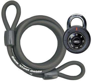 Bell Dial N Go Cable Bike Lock Use Lock For School Gym Lockers More OutdoorShopping at OutdoorShopping
