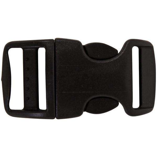 Black .75'' Bracelet Buckle Small SideRelease Buckles/Curved Shape For Comfort