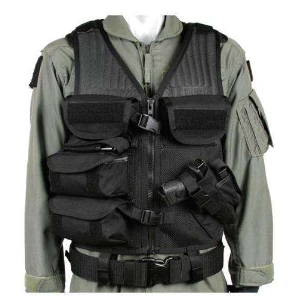 Blackhawk Omega Elite Vest Cross Draw Pistol / Mag
