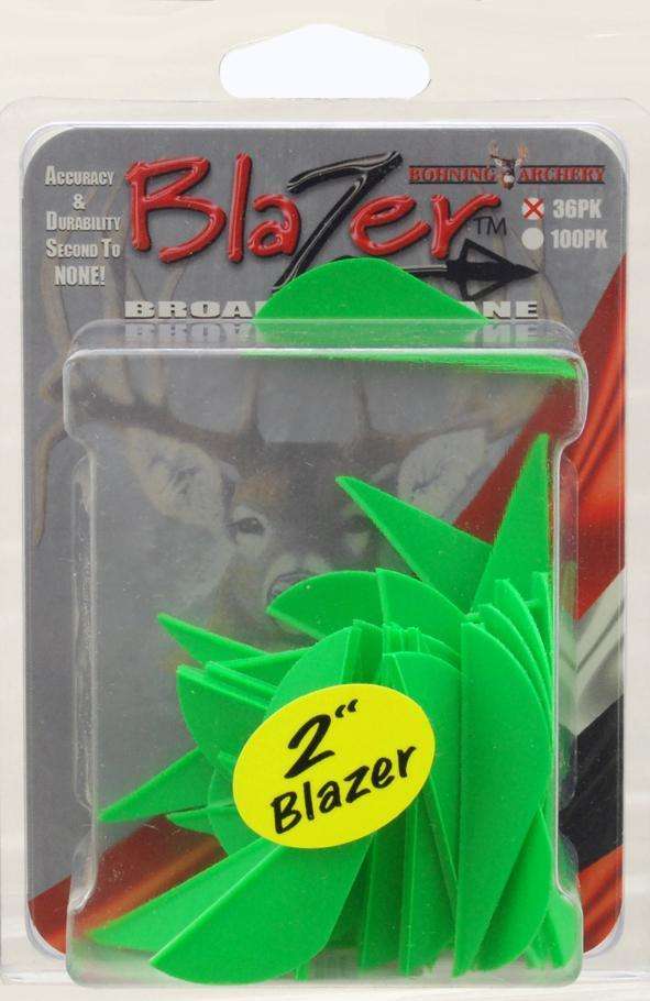 Bohning Yellow Tiger Blazer Vane 36 Pack 2'' Accuracy/Durability