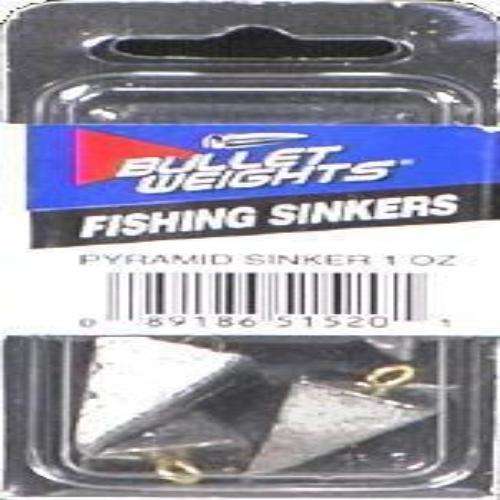 Bullet Weight Pyramid Sinkers 4 Ounce 2 Pack Good For Surf Or Bottom