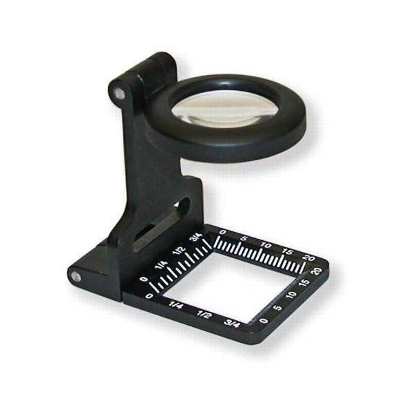 Carson Optical Metal Linentest Magnifier Featuring A 6x Power 20MM Glass Lens