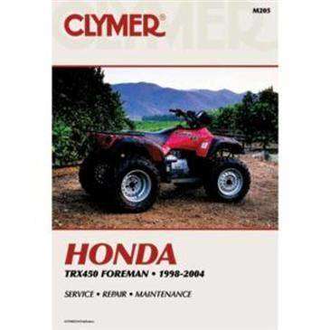Clymer Honda Trx450 Foreman 1998 2004