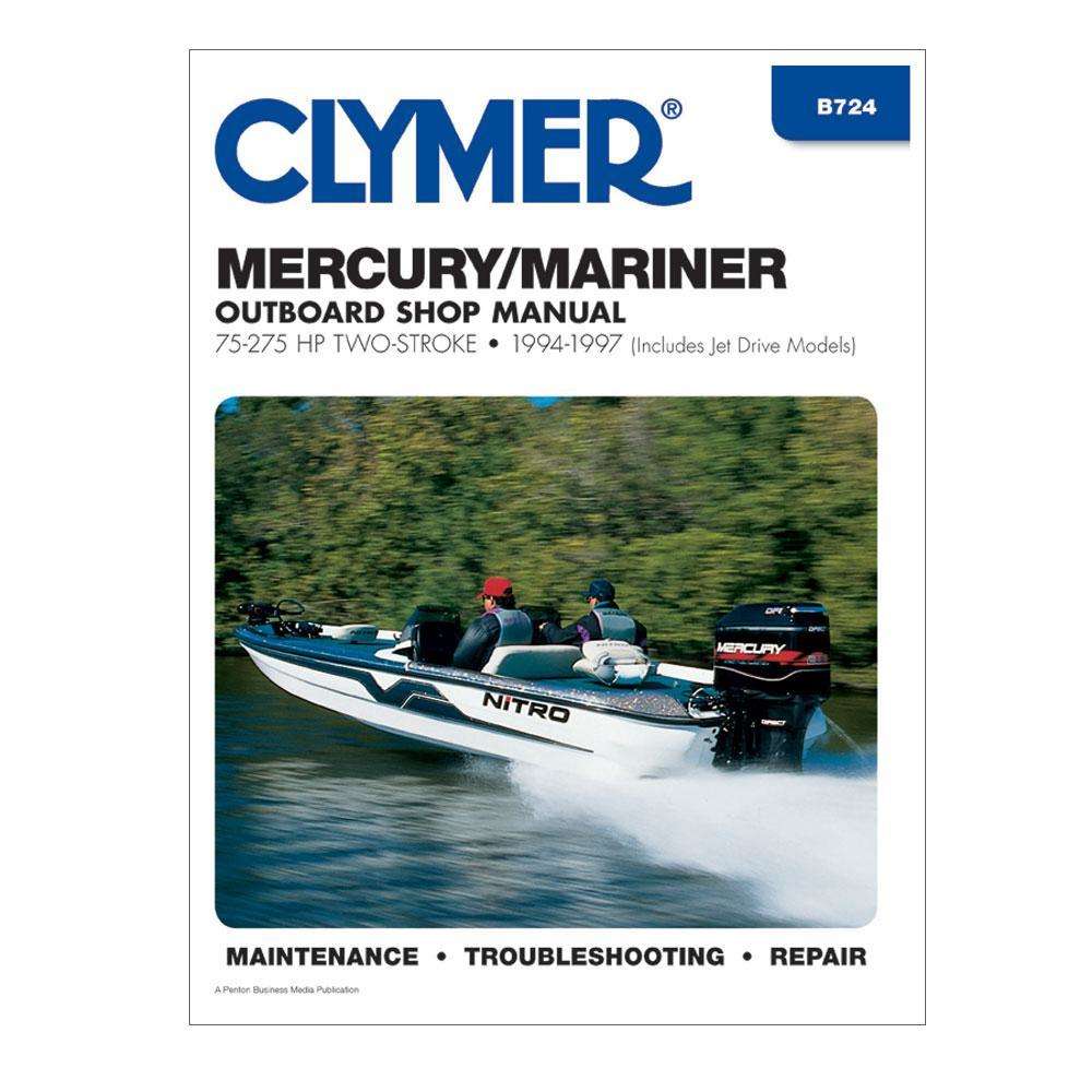 Clymer Mercury/Mariner 75-275 HP Two-Stroke Outboards (Includes Jet Drive Models | OutdoorShopping.com at OutdoorShopping