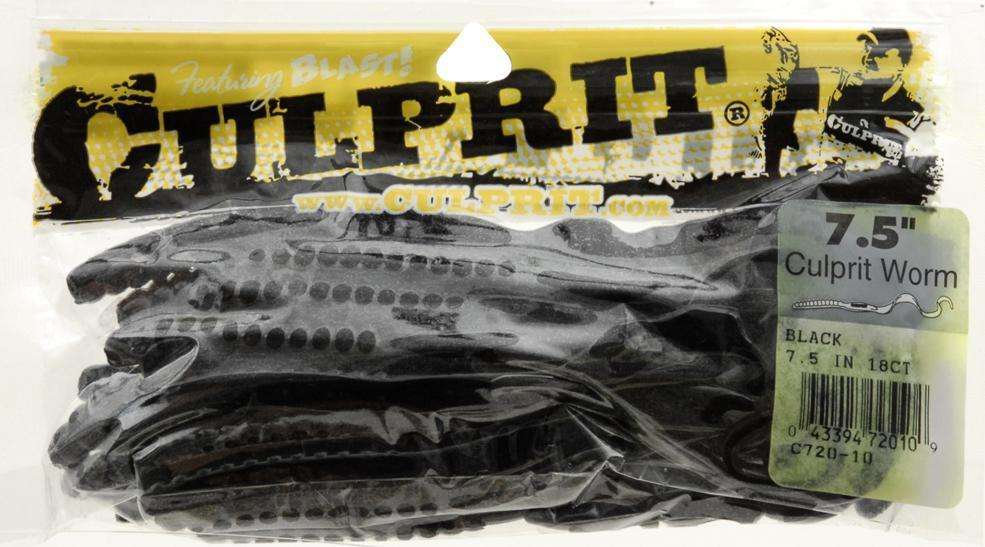 Culprit Chili Pepper Worms Lures 7.5'' - Outperformed All Others