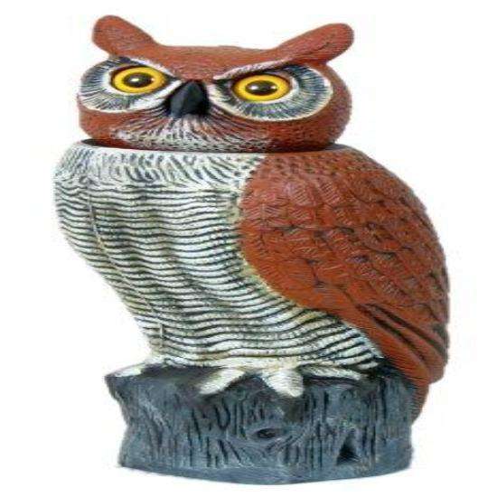 Danlen Rotating Head Owl 18'' Imposing Presence/Realistic Head Bobs