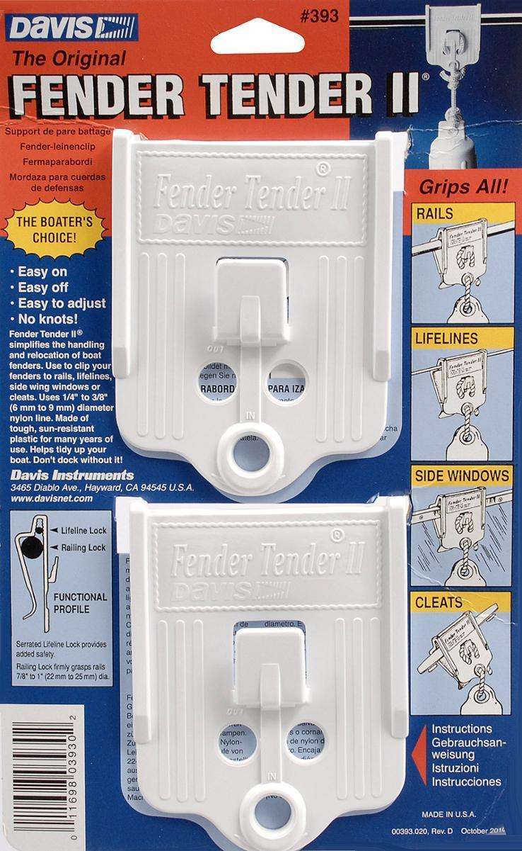 Davis Instruments Fender Tender II Carded Pair UV Resistant Plastic