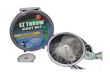 Ez Throw Cast Net 750 4' x 3/8 - Cast Nets is it's Patented Accuthrow Ring