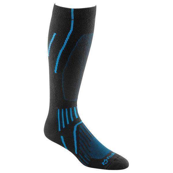 Fox River Black/Blue Bristol Ski Mens Socks XLarge Reinforced Toe