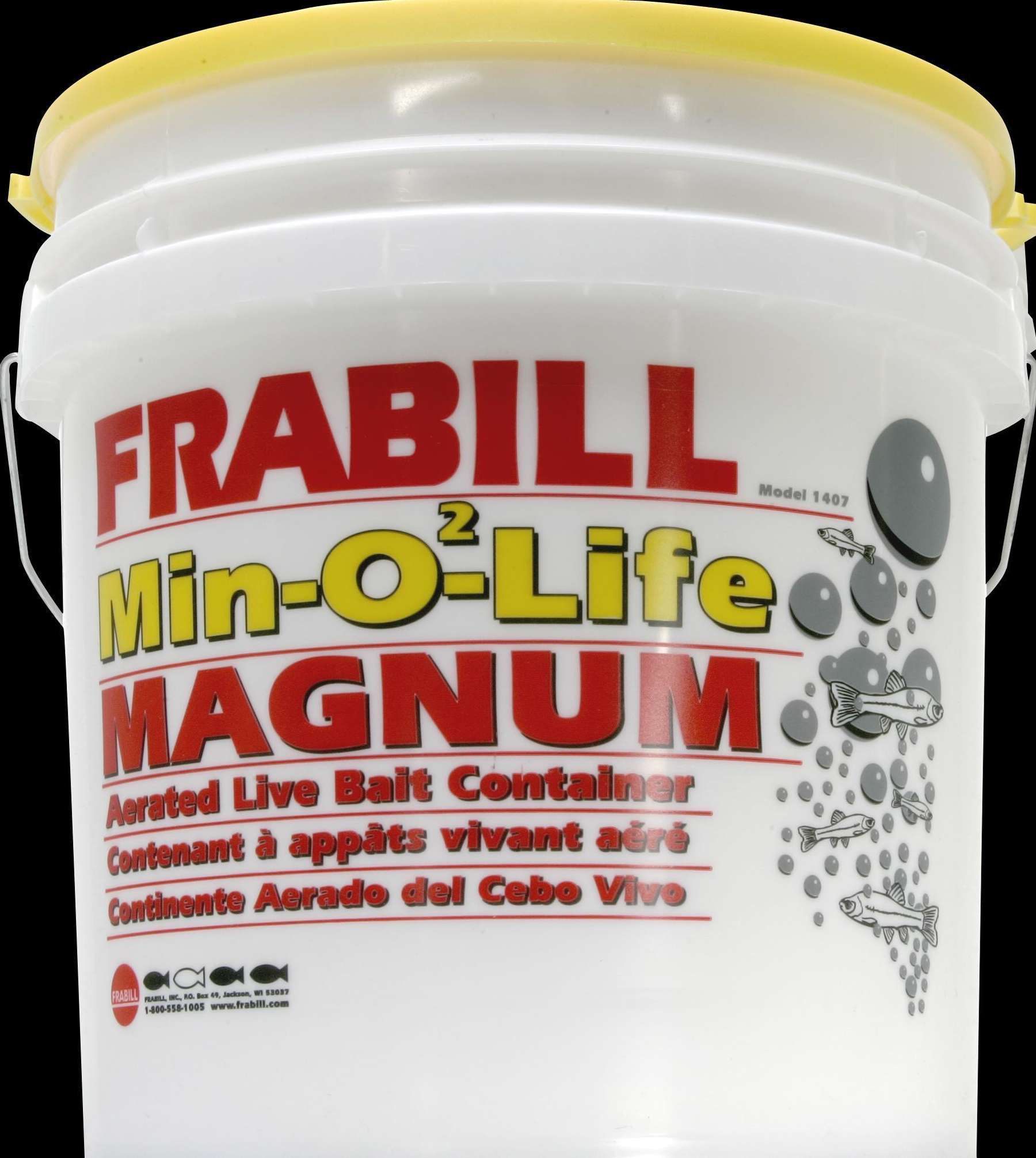Frabill Aerated Live Bait Bucket 4.25 Gallon Keep Your Day's Bait