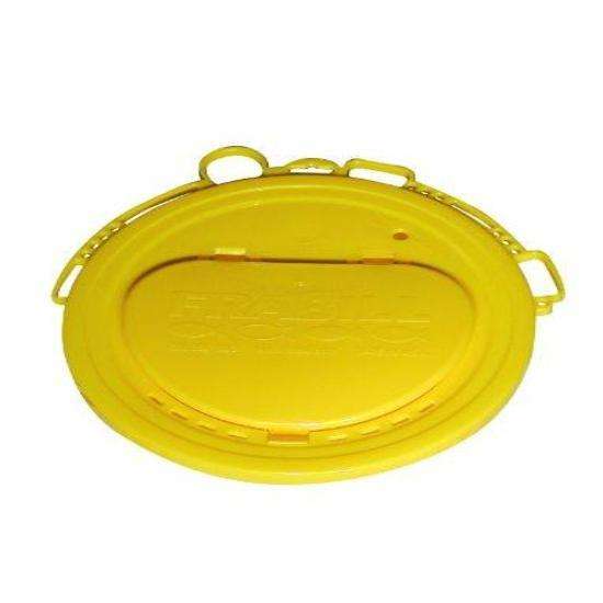 Frabill Deluxe Bait Bucket Lid Self Standing Door Provides Easy Access To Bait
