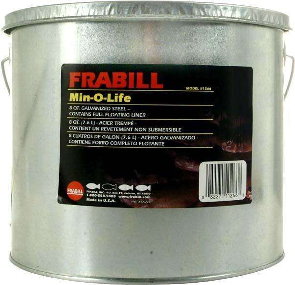 Frabill Min-O-Life 8 QT Bucket - Galvanized Steel/Contain Full