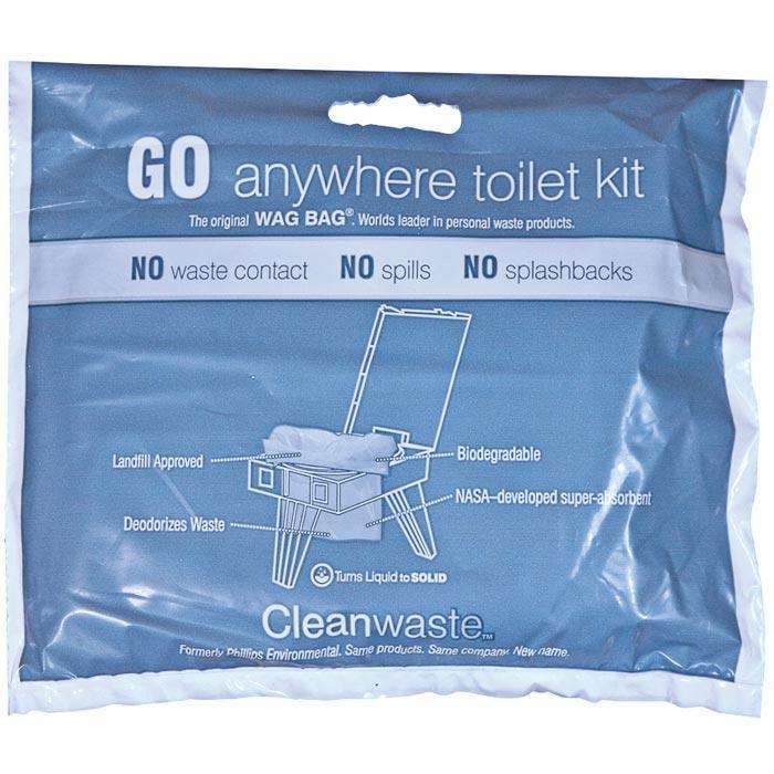 GO ANYWHERE WASTE KIT SINGLE Biodegradable, Disposal, Camping