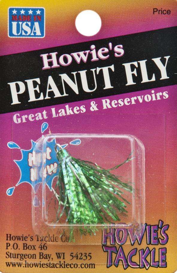Howie's Tackle Glitter/Green Peanut Fly - USA Made/Great Lakes & Reservoirs