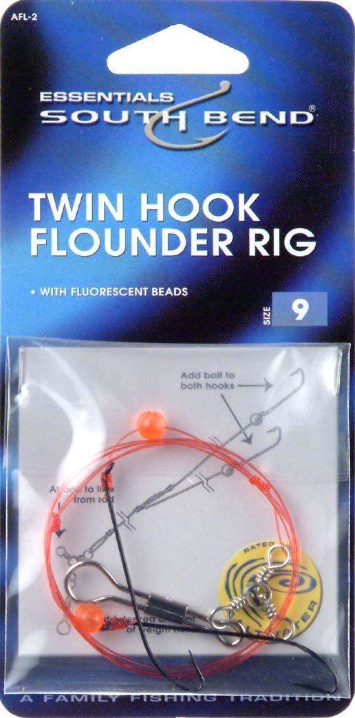 Hurricane Flounder Fish Rig W/Flourescent Beads 3Way Swivel
