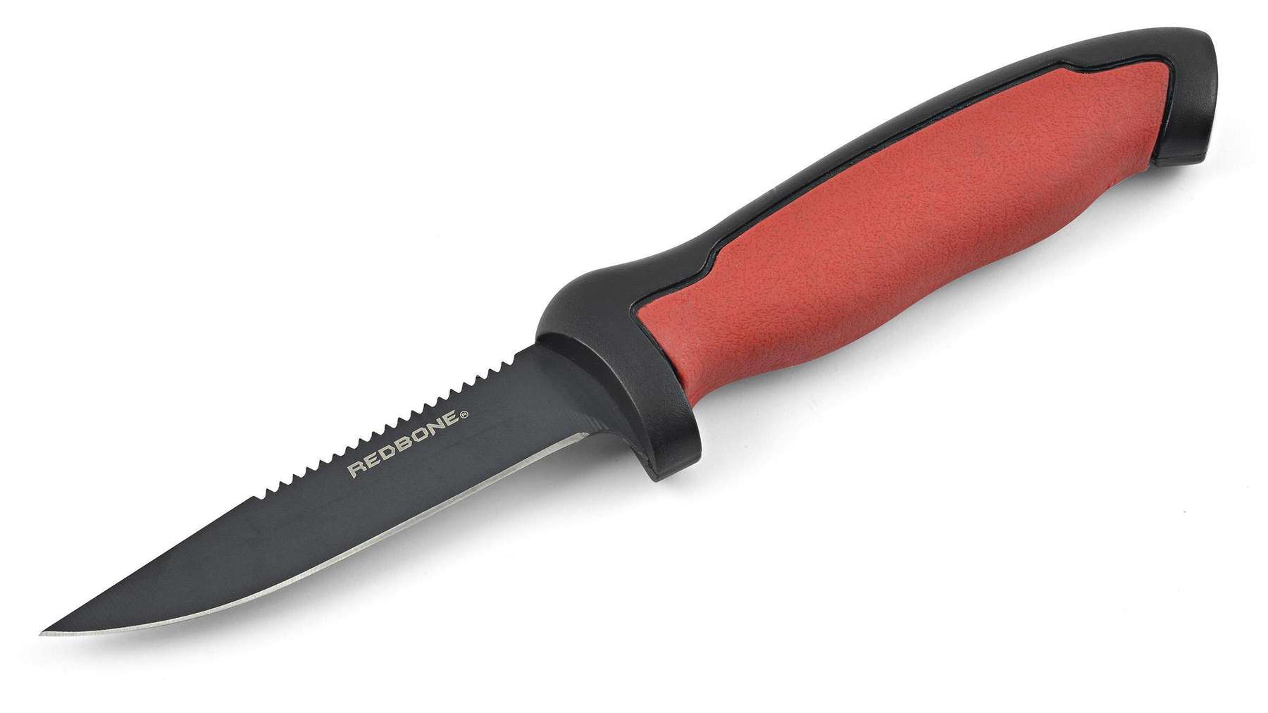 Hurricane Redbone Bait Knife Soft Grip Tpr Handle, Serrated Top Edge at