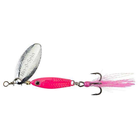 Johnson Hot Pink MinO Spin Hard Bait 1/8 Ounce lifelike scale pattern
