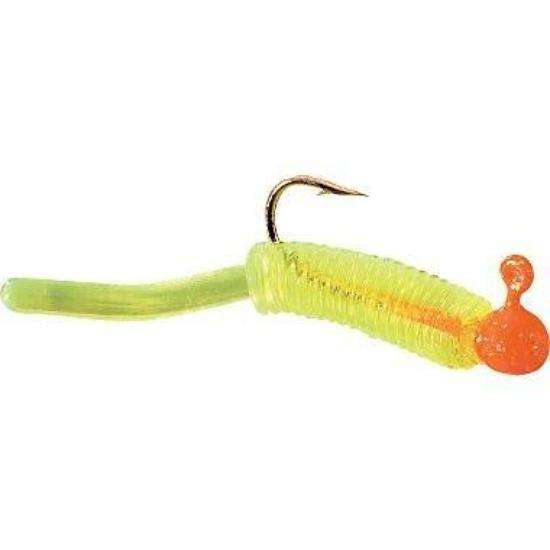 K & E Tackle Orange/Chartreuse Whip'R Snap Jig 6 Pack Ideal For