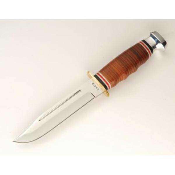 KaBar Marine HunterStacked Leather Clasically Styled Leather