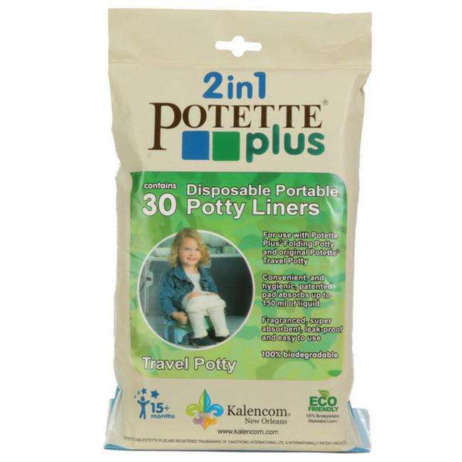 Potette Plus Liners 30 Per Pack Disposable Portable Potty Liners at