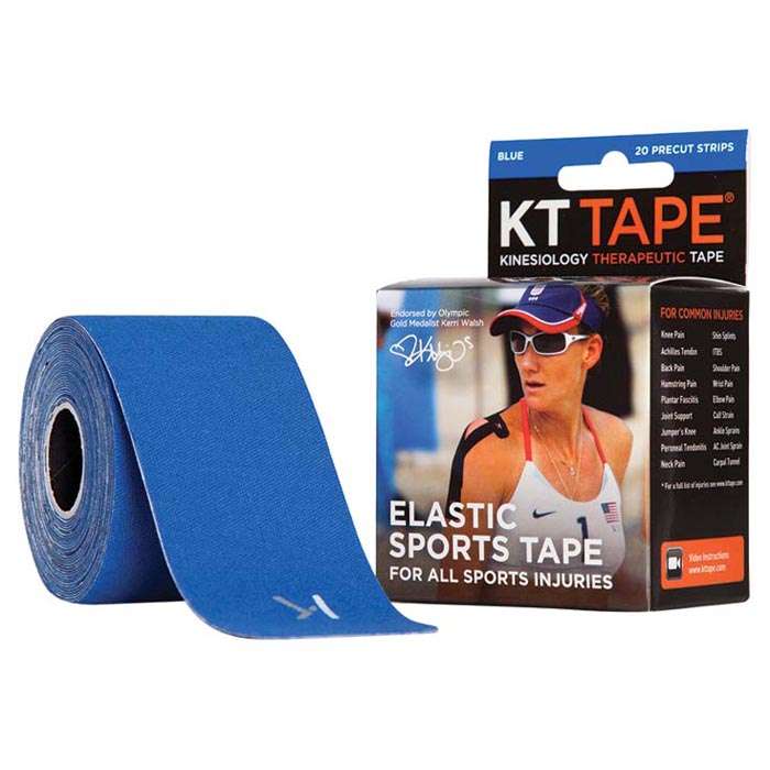KT Tape Blue PreCut Kinesiology Therapeutic Tape, For All Sports