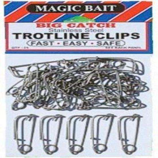 Magic Bait Co Trotline Clips Stainless Steel - USA Made/High