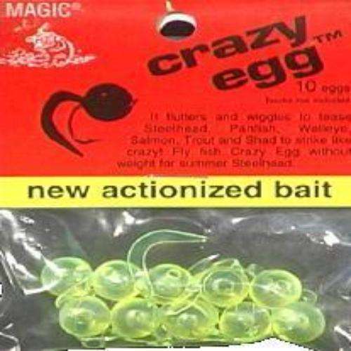Magic Products Chartruese Crazy Eggs Bait 10 Pack First Salmon