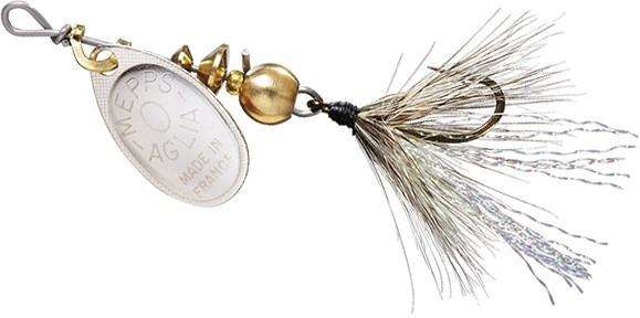 Mepps Aglia Spin Fly 1/8 Ounce - Virtually Snagless, Single Hook, Trout/Panfish,  etc.