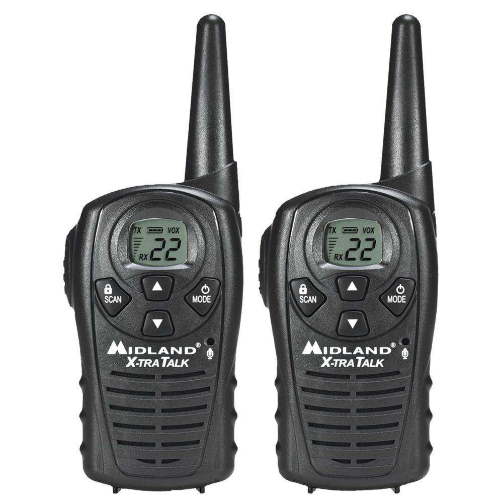 Midland LXT118 22Channel 18Mile FRS/GMRS TwoWay Radio Easy Voice