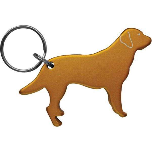 Munkees Labrador Bottle Opener Anodized Aluminum, Dog Shaped, Key Ring