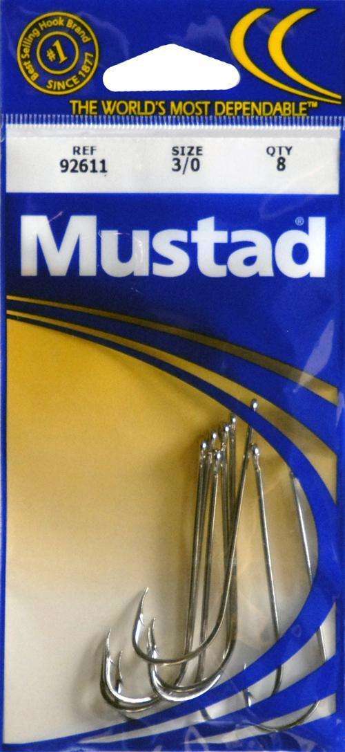 Mustad Hollow Point Beak Nickel Fishing Hook 10 Pack Size 6 - #1 Since ...