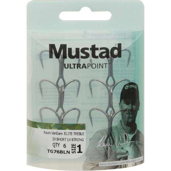 Mustad Ultra Point 6 Per Pack Size 1/0 - Hi-Carbon Steel Hook/Strong ...