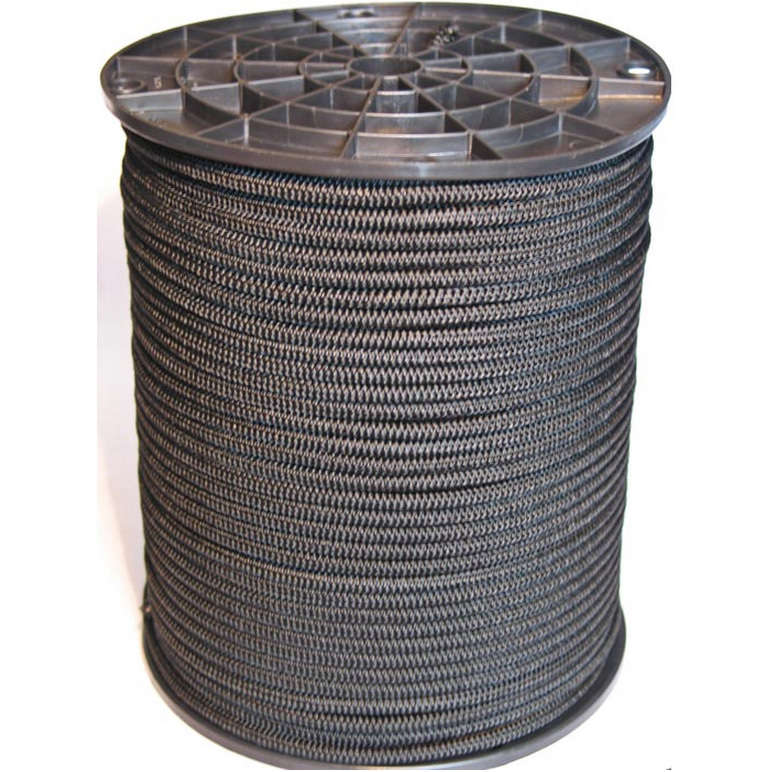 Neocorp Black 3/16'' Bungee Cord 500 Ft Spool 100 Stretch, Made In