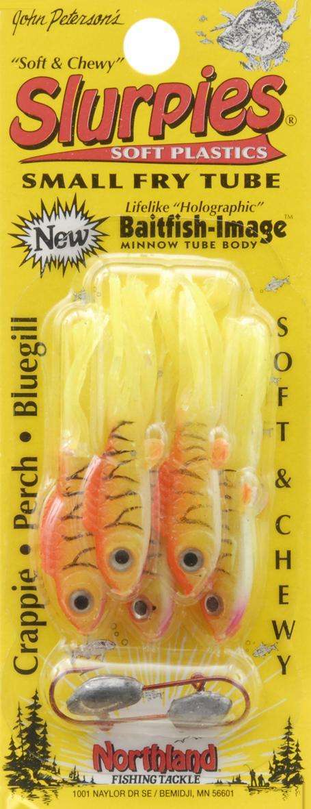 Northland Soft & Chewy Holographic Slurpies Soft Plastic Fishing Creature Baits 