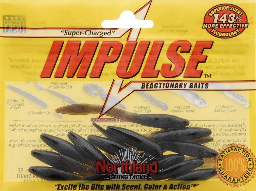 Northland Tackle Blood Sucker Impulse Jig Leech Bait 12 Pack - 100%  Retention Rate